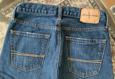 Abercrombie Kids 14 Slim Denim Azul Pantalón Vaquero Azul Oscuro Vaqueros Ajustados Foto 1 de 4