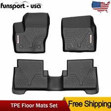 3D Floor Mats for 2013-2019 Ford Escape TPE Rubber Waterproof All Season Liners