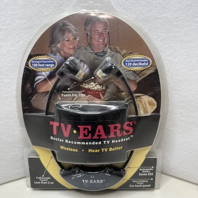 TV Ears 2.3 MHZ Wireless Headset Headphones Hearing Aid System - Image 1 of 3