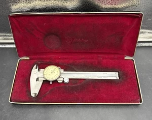 Mitutoyo - Pinze quadrante inox 4" .001" con custodia rigida originale made in Japan - Foto 1 di 10