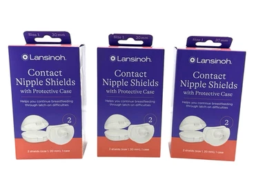 Lansinoh Contact Nipple Shields with Protective Case- 3 pack! - Изображение 1 из 4