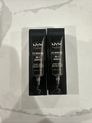 Lot of (2) NYX Eyebrow Gel #EBG05 BLACK New In Box - WATERPROOF - Image 1 of 4