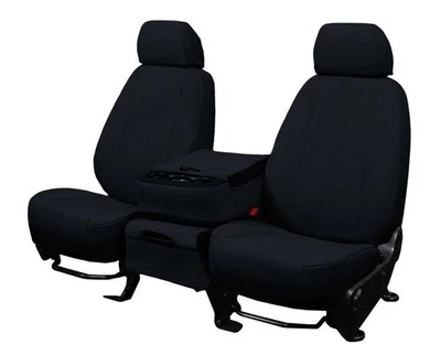 Fundas de asiento de auto CalTrend para Subaru Impreza 2017-2023 tweed negro delanteras personalizadas Foto 1 de 4