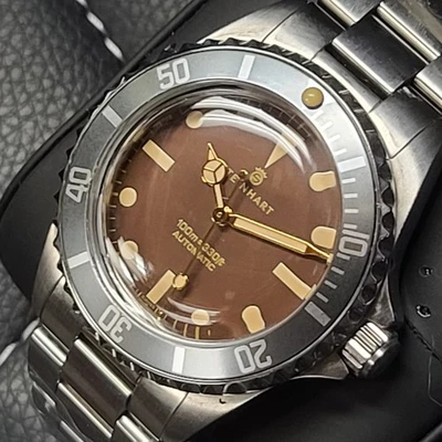 Steinhart Vintage Tropic Plexi Ocean 39 mm 39mm  Brown Automatic Diver Watch - Image 1 of 4