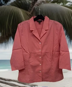 Classiques Entier Damen Gr. Petite L korallenfarben Knopfleiste 3/4 Arm B53 - Bild 1 von 6