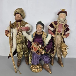 Sullivans große verzierte 3 Weise Männer Krippenfiguren Weihnachten Feiertag Deko - Bild 1 von 21