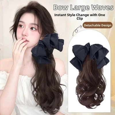 Hair Extension Long Curly Ponytail Claw Clip Ponytail Wig  Hair Accessories - Image 1 of 4