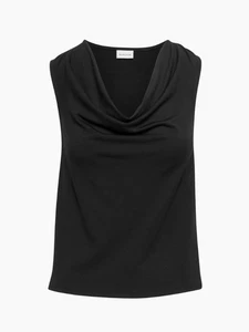 Nuevo con etiquetas Camiseta Aritzia Babaton Forbes Negra Sin Mangas Cuello Capucha Corpeado Talla XS - Imagen 1 de 9