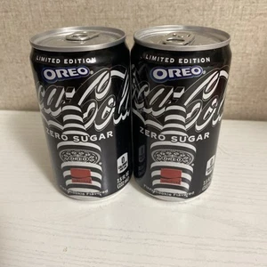 2 Limited Edition OREO Coke Coca-Cola Zero Sugar 7.5 oz Can - 2024 - Picture 1 of 3