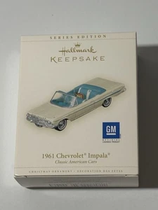 2006 Hallmark Keepsake weiß 1961 Chevrolet Impala Ornament klassisches amerikanisches Auto - Bild 1 von 9