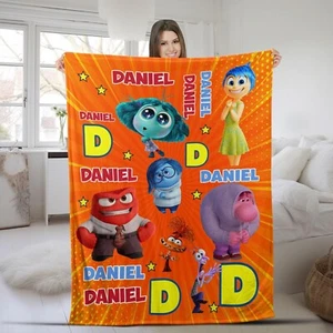 Personalisierte Disney Inside Out 2 Decke, Freude Ekel Traurigkeit Angst Neid innen - Bild 1 von 3