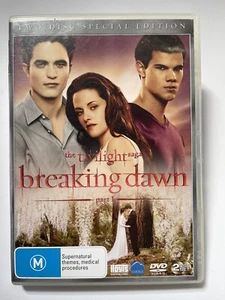 The Twilight Saga Breaking Dawn Part 1 2011 DVD Movie Film DVD:4 (AUS) M Rating - Picture 1 of 6