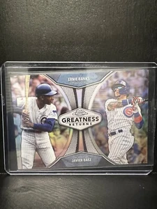 ERNIE BANKS / JAVIER BAEZ—2019 Topps Chrome Greatness Returns #GRE-14 - Picture 1 of 3