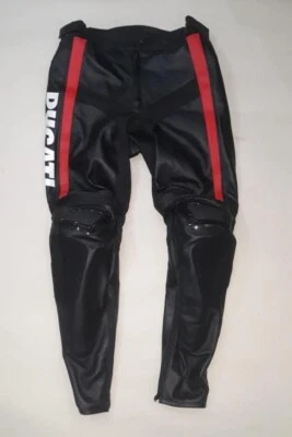 Ducati Pants Ducati Leather Trouser Motorbike Motorcycle Pant Cowhide Leder - Imagem 1 de 4