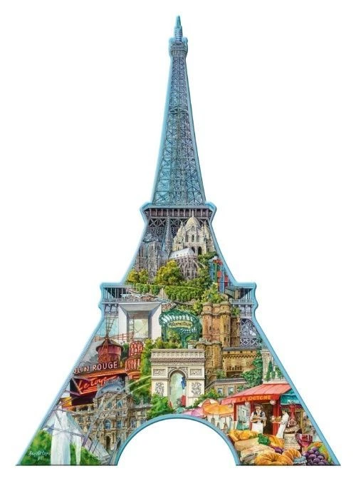 Ravensburger 960 teile Silhouette Puzzle Eiffelturm