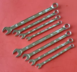 NEW DEWALT SAE/Metric Combination Wrench Set 8-Piece Chrome Polish 6 8 10 12mm - Picture 1 of 19
