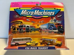 Micro Machines #36 Mass Transit Bus & Cab 75030 Galoob 1997 New! - Picture 1 of 2