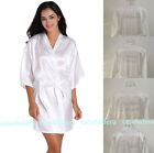 Personalized Satin Silk Wedding Robe Bridesmaid Bride Hen Party Dressing Gown