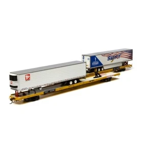 Athearn Genesis ATHG69985 HO F89F 89' Flat Cars w/ 53' Utility Reefers 2-Pack - Picture 1 of 1