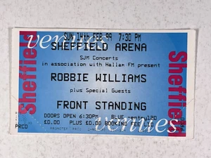 Robbie Williams Konzert Ticket Original Sheffield Arena 14th Februar 1999 - Bild 1 von 12