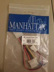 New_4-Pin ATX Male & Female to 3-Pin PC Fan Power Adapter - Picture 1 of 2