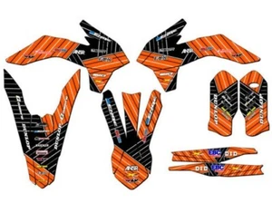 2015-2016 XC Race Serie Naranja Senge Gráficos Kit Compatible Con KTM - Picture 1 of 4
