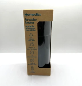 HoMedics Breathe Better Portable Ultrasonic Humidifier (BLACK) NEW - Picture 1 of 10