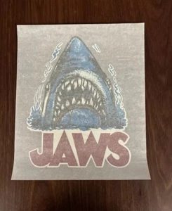 Vintage 1970’s “JAWS ” Iron On Transfer For T Shirt - Picture 1 of 3