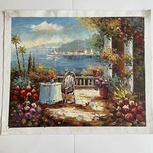 Blick vom Ufer Ölgemälde 16” x 20” - Bild 1 von 4
