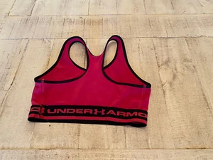 Reggiseno sportivo compressione Under Armour Racerback fascia logo taglia small - Foto 1 di 5