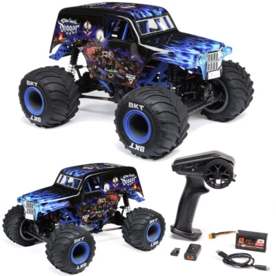 NEW Losi 1/18 Mini LMT 4X4 Brushed Monster Truck RTR, Son-Uva Digger LOS01026T2 - Image 1 of 4