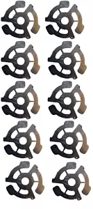 45rpm Record Insert Adapters - Black Total of 10 Pieces - Imagen 1 de 2