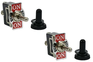 2 piezas 20A 125V interruptor de conmutación (ON)-OFF-(ON) SPDT 3 terminales momentáneos 2 lados + arranque - Imagen 1 de 5