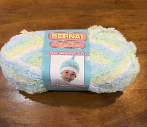 BERNAT LuLu Yarn  Lemon Lime Soft Fuzzy 1.75 oz Skein 36717 NEW - Picture 1 of 4
