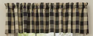 Valance per finestra a quadri Wicklow nero e marrone di Park Design - Foto 1 di 1