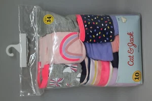 Girls' 10pk Cotton Hipster Briefs - Cat & Jack™ Pink/Navy - Picture 1 of 5