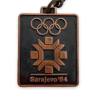 Sarajevo 1984 Olympic Games Keychain Official Merchandise - Image 1 of 3