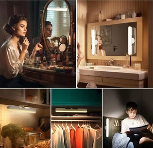 APPLIQUE portatile ideale per casa, bagno specchio LAMPADA LED trucco Armadio - Foto 1 di 10
