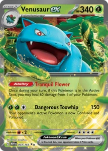 Pokémon TCG Venusaur ex 003/165 Ultra Rare Scarlet & Violet 151 NM/M - Picture 1 of 1