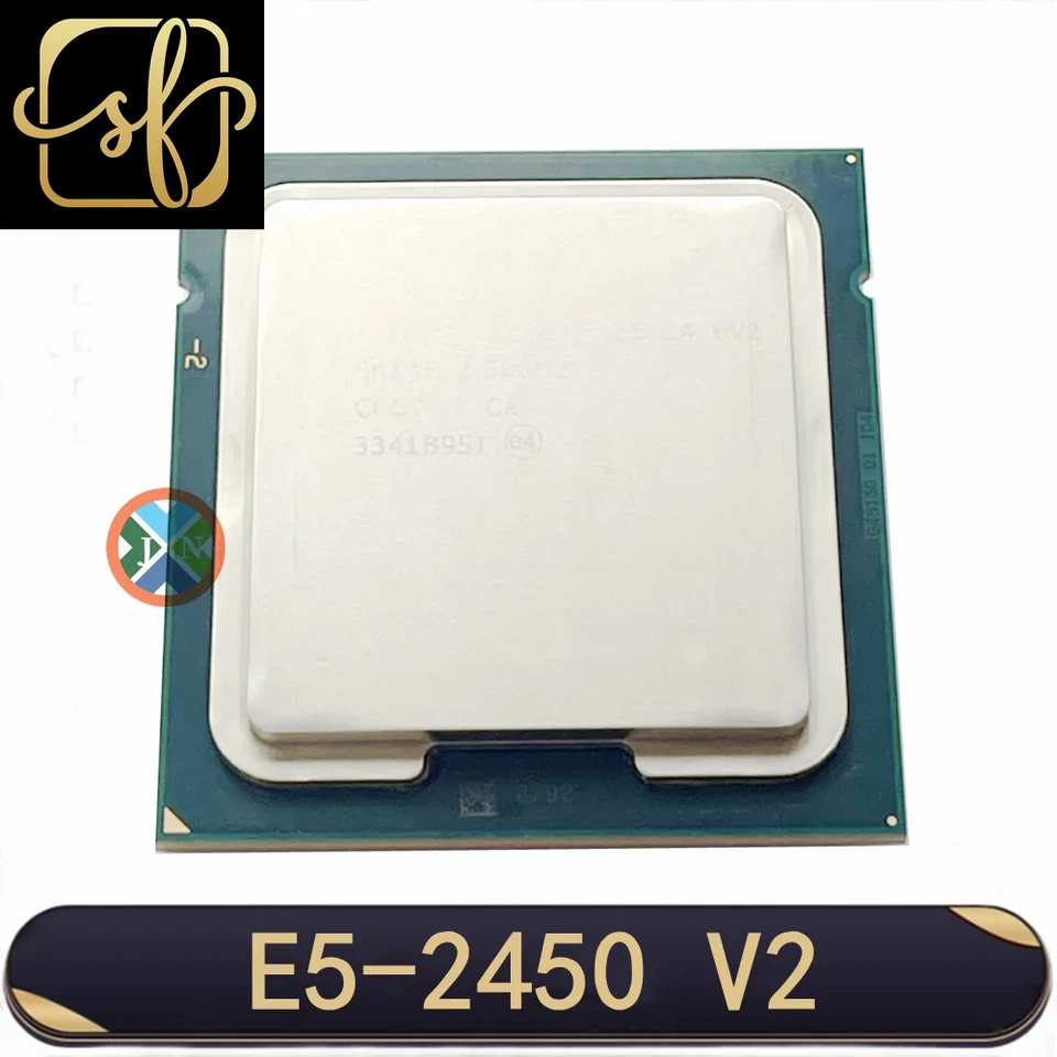 Xeon E5-2450V2 2450 V2 2.5Ghz 8-Core 16-Thread CPU Processor 20M 95W LGA 1356 - Image 1 of 1