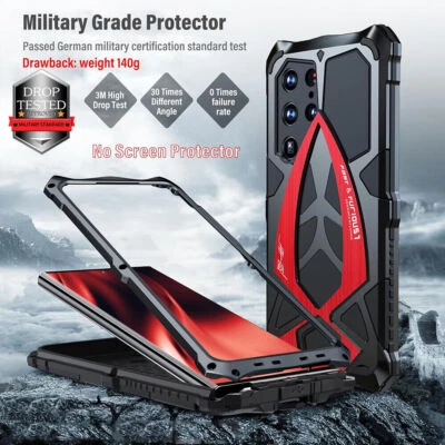 Funda metálica resistente cuerpo completo blindado cubierta a prueba de golpes para Samsung S25 Ultra Foto 1 de 4