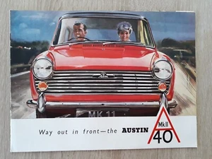 Austin A40 Mk II Saloon & Countryman Brochure c.1962 - Mk 2 1098cc - Picture 1 of 7