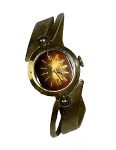 Unique Vintage 1960s/70s Majestime 17 Jewels Metal Band Watch - Picture 1 of 3