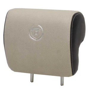 Premier Pontoon Boat Captains Seat Headrest | Beige Black 10 1/4 Inch - Foto 1 di 3