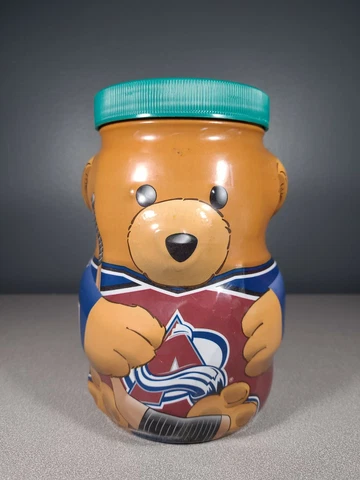 2002 Kraft Peanut Butter Colorado Avalanche Glass Coin Bank Cover
