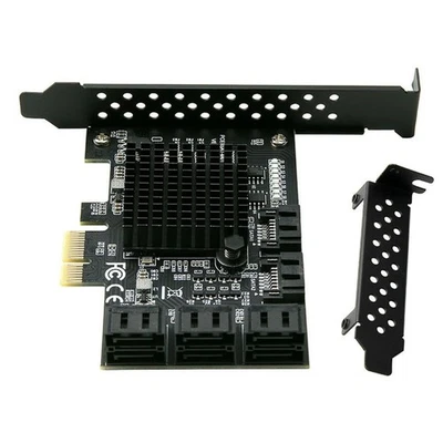 8 Port SATA 3.0 PCI Express Expansion Card PCI-E Controller 6G Adapter for HDD - Image 1 of 4