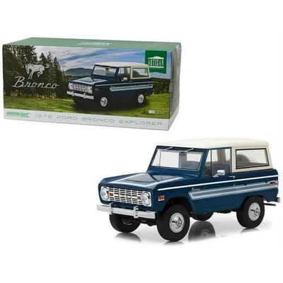 1976 Ford Bronco Explorer Blue 1:18 Greenlight Artisan 2018 Release ! HTF ! - Image 1 of 4