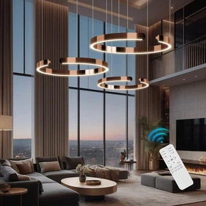 Lámpara Colgante LED Lámpara de Cocina Iluminación Hotel Luz de Techo Acero Inoxidable - Imagen 1 de 23