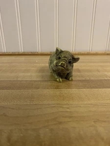 Dos cerdos pequeños usados... sin marca... Lindos animales Lil... 2,5"/3,5" de largo. - Imagen 1 de 7