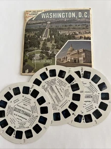 Vintage View-Master Washington D.C. 3 bobine + pacchetto libretto # A-790 - Foto 1 di 11